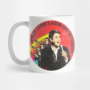 Jerry Lewis Telethon / 80s Vintage Look Mug